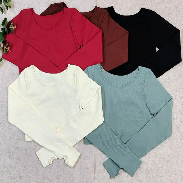 yoga outfit ribbed sports long sleeve seamless shirts fitness gym crop sleeves for women workout shirt
yoga outfit ribbed sports long sleeve seamless shirts fitness gym crop sleeves for women workout shirt