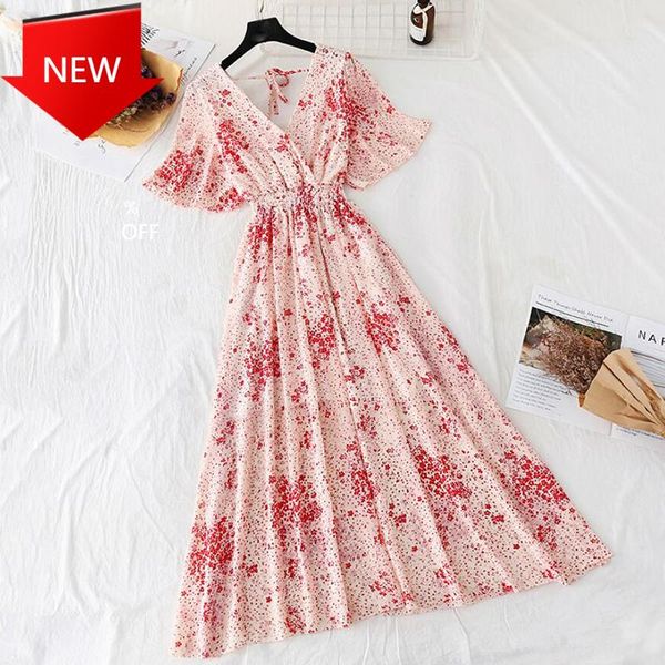 casual dresses v-neck high waist floral print beach midi backless vestidos 2021 summer women ruffled short-sleeved chiffon dress, Black;gray
casual dresses v-neck high waist floral print beach midi backless vestidos 2021 summer women ruffled short-sleeved chiffon dress, Black;gray
