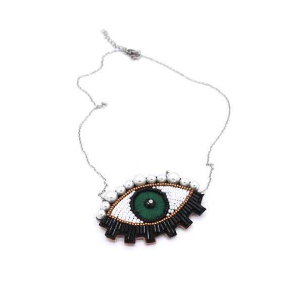 pendant necklaces personality eye necklace handmade shourouk wind accessories fashion 1076, Silver
pendant necklaces personality eye necklace handmade shourouk wind accessories fashion 1076, Silver