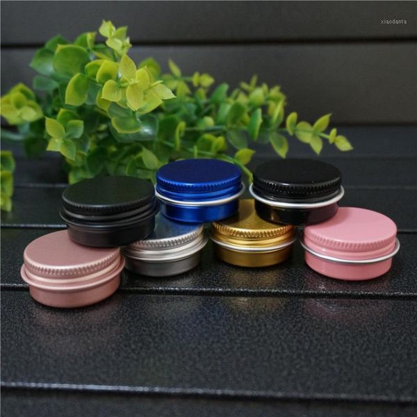 storage bottles & jars 10g blue round empty aluminum box metal tin 10ml pink/gold/black cosmetic cream containers portable jar tea pot 
storage bottles & jars 10g blue round empty aluminum box metal tin 10ml pink/gold/black cosmetic cream containers portable jar tea pot