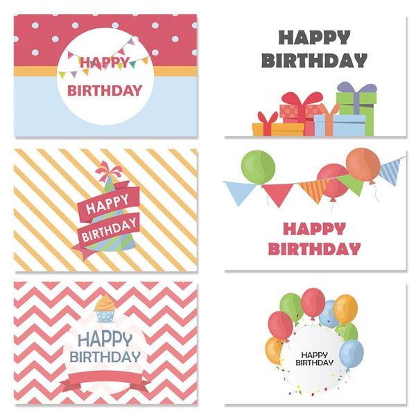 greeting cards 6pcs/set happy birthday blessing card cartoon gift party decoration
greeting cards 6pcs/set happy birthday blessing card cartoon gift party decoration