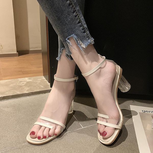 dress shoes women sandals summer 2021 fashion transparent open toe high hells pumps round heels woman, Black
dress shoes women sandals summer 2021 fashion transparent open toe high hells pumps round heels woman, Black