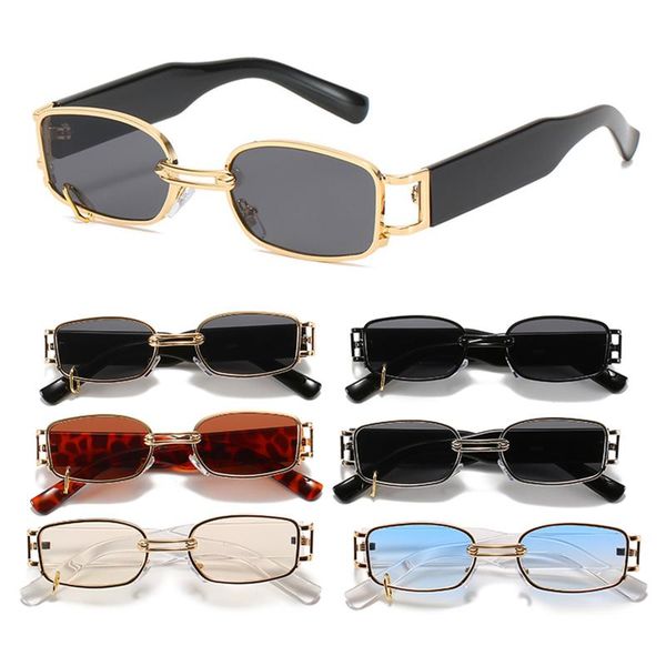 sunglasses fashion small rectangle punk ins super women men luxury vintage metal frame shades uv400 eyewear, White;black
sunglasses fashion small rectangle punk ins super women men luxury vintage metal frame shades uv400 eyewear, White;black