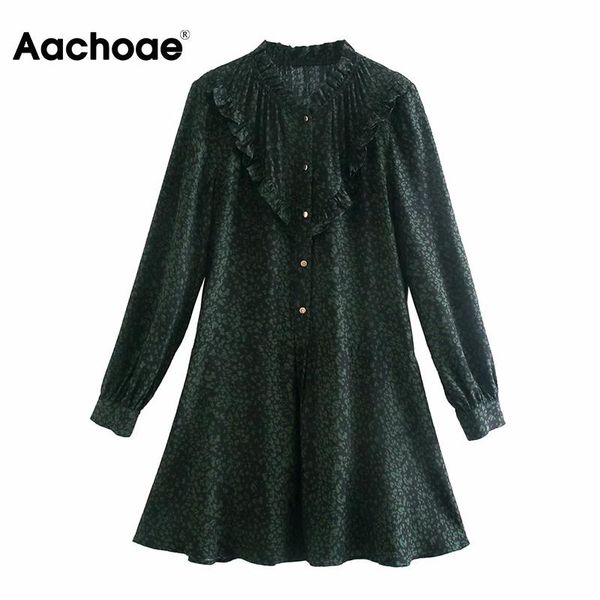 aachoae women 2021 fashion print dress autumn spring ruffles loose casual mini long sleeve a line sundress dresses, Black;gray
aachoae women 2021 fashion print dress autumn spring ruffles loose casual mini long sleeve a line sundress dresses, Black;gray