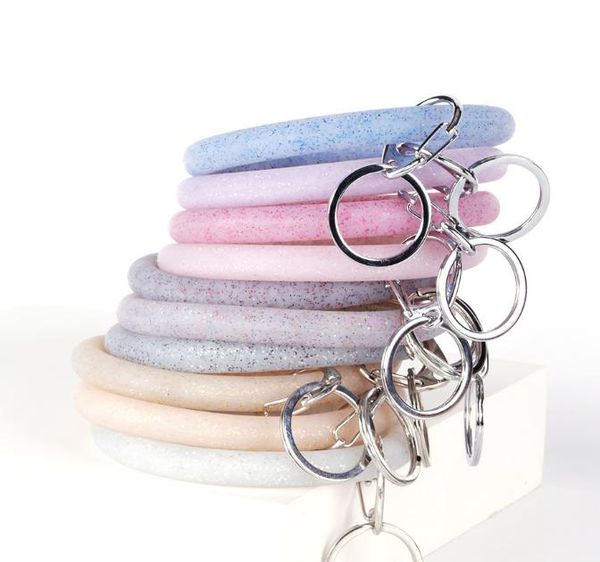 2021 silicone wrist key ring fashion glitter bracelet sports keychain bracelets bangle round large o keyring girl jewelry 10 styles
2021 silicone wrist key ring fashion glitter bracelet sports keychain bracelets bangle round large o keyring girl jewelry 10 styles