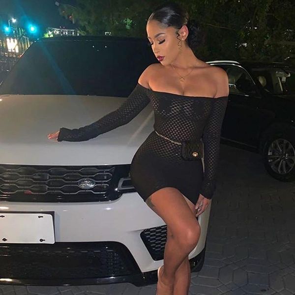 casual dresses bkld summer clothes for women 2021 fashion solid color black off the shoulder bodycon long sleeve dress mesh clubwear, Black;gray
casual dresses bkld summer clothes for women 2021 fashion solid color black off the shoulder bodycon long sleeve dress mesh clubwear, Black;gray