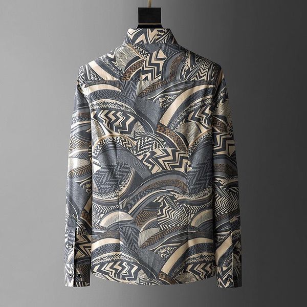 men's casual shirts banquet men shirt camisas luxury print flower long mouwen business italy slim dress social party, White;black
men's casual shirts banquet men shirt camisas luxury print flower long mouwen business italy slim dress social party, White;black