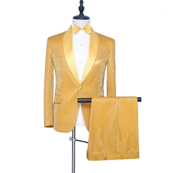 men's suits & blazers gold blazer men groom suit set with pants mens wedding costume singer star style dance stage clothing formal dres, White;black
men's suits & blazers gold blazer men groom suit set with pants mens wedding costume singer star style dance stage clothing formal dres, White;black