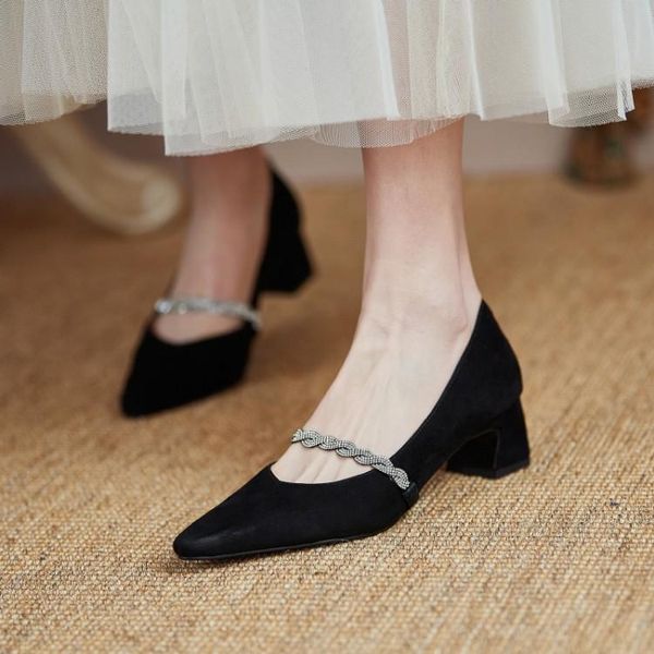 dress shoes charming black suede women med heels pointed toe shallow prom party stilettos crystal chains strap slip on beige pumps
dress shoes charming black suede women med heels pointed toe shallow prom party stilettos crystal chains strap slip on beige pumps