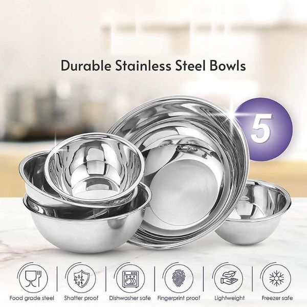 bowls 7 sizes steel mixing bowl with lid home kitchen egg silicone non-slip bottom sets salad storage mixer f2r7
bowls 7 sizes steel mixing bowl with lid home kitchen egg silicone non-slip bottom sets salad storage mixer f2r7