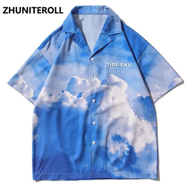 cloud print hawaiian beach shirts hip hop short sleeve button up streetwear white korean shirt mens fashion clothing trends men's casua, White;black
cloud print hawaiian beach shirts hip hop short sleeve button up streetwear white korean shirt mens fashion clothing trends men's casua, White;black