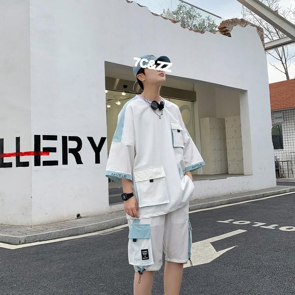 men's tracksuits sports casual suit letter printing short-sleeved 2-piece + shorts matching size -5xl couple streetwear, Gray
men's tracksuits sports casual suit letter printing short-sleeved 2-piece + shorts matching size -5xl couple streetwear, Gray