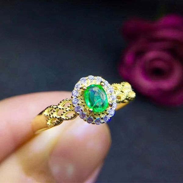 cluster rings natural real emerald ring per jewelry 4*5mm 0.5ct gemstone 925 sterling silver fine handmade j210707, Golden;silver
cluster rings natural real emerald ring per jewelry 4*5mm 0.5ct gemstone 925 sterling silver fine handmade j210707, Golden;silver