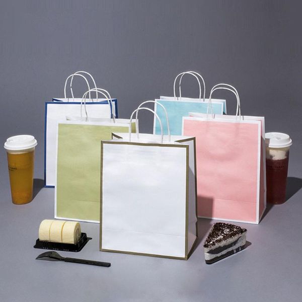 gift wrap 10pcs/lot soft color paper bag with handles 21x15x8cm festival handle shopping bags kraft customized
gift wrap 10pcs/lot soft color paper bag with handles 21x15x8cm festival handle shopping bags kraft customized