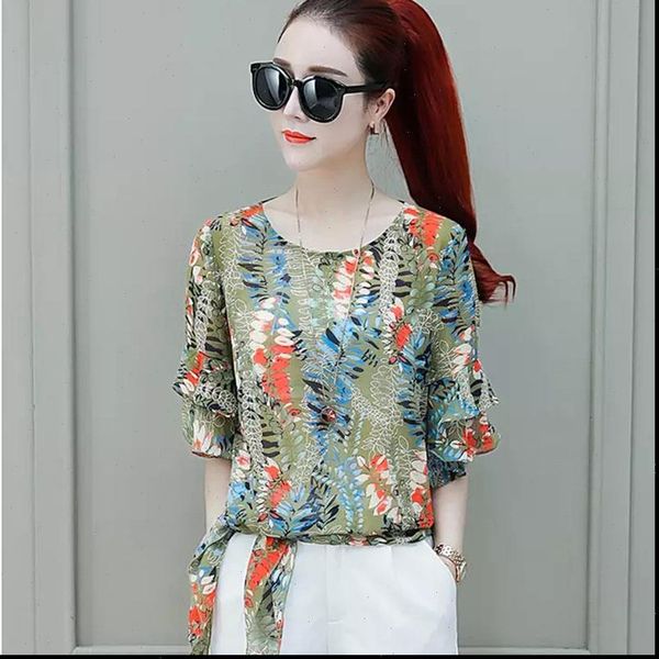 bohemian style summer chiffon casual womens shirts short flare sleeve o neck blusas df2853, White
bohemian style summer chiffon casual womens shirts short flare sleeve o neck blusas df2853, White