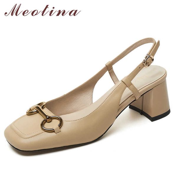 meotina shoes women genuine leather sandals metal decoration high heel sandals square toe thick heel ladies footwear summer 210608, Black
meotina shoes women genuine leather sandals metal decoration high heel sandals square toe thick heel ladies footwear summer 210608, Black