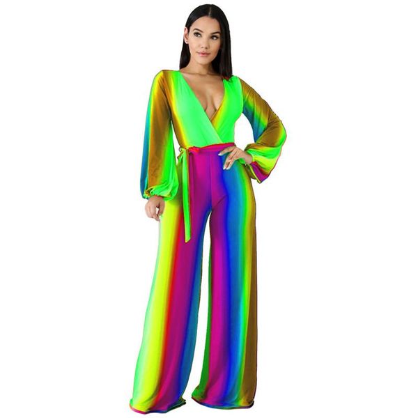 women's jumpsuits & rompers rainbow wide leg jumpsuit deep v-neck loose long sleeve party clubwear sashes elegant playsuit overall, Black;white
women's jumpsuits & rompers rainbow wide leg jumpsuit deep v-neck loose long sleeve party clubwear sashes elegant playsuit overall, Black;white
