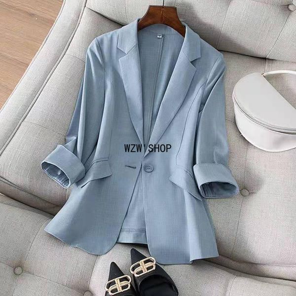 women's suits & blazers selling summer women's jacket chic ol slim blazer femme elegant single button blue black office suit, White;black
women's suits & blazers selling summer women's jacket chic ol slim blazer femme elegant single button blue black office suit, White;black
