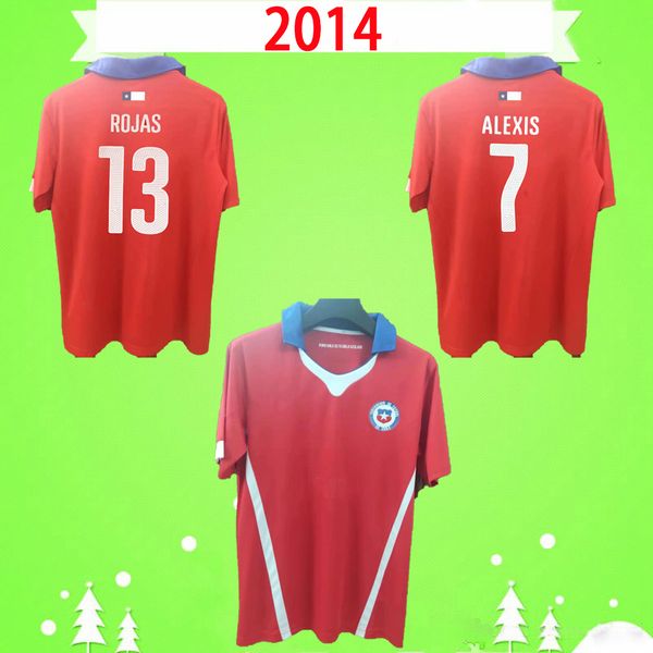 2014 retro chile soccer jersey 14 home red vintage football shirts classic uniform alexis medel rojas vidal vargas diaz s-2xl, Black;yellow
2014 retro chile soccer jersey 14 home red vintage football shirts classic uniform alexis medel rojas vidal vargas diaz s-2xl, Black;yellow