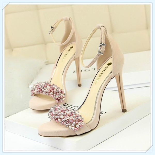 suede pearl rhinestones 2021 women's high heel sandals simple open toe party fish mouth heels t, Black
suede pearl rhinestones 2021 women's high heel sandals simple open toe party fish mouth heels t, Black