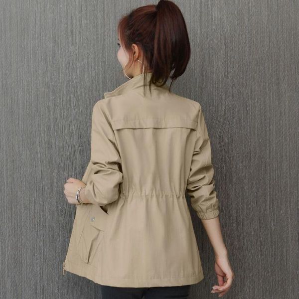 women's trench coats windbreaker 2021 spring autumn coat slim stand-collar solid outwear plus size 3xl ladies short casual lining, Tan;black
women's trench coats windbreaker 2021 spring autumn coat slim stand-collar solid outwear plus size 3xl ladies short casual lining, Tan;black