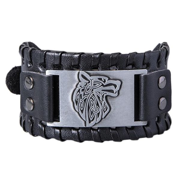 charm bracelets wolf head wide leather bracelet alloy braided jewelry hand knitting wrist strap simple and elegant, Golden;silver
charm bracelets wolf head wide leather bracelet alloy braided jewelry hand knitting wrist strap simple and elegant, Golden;silver