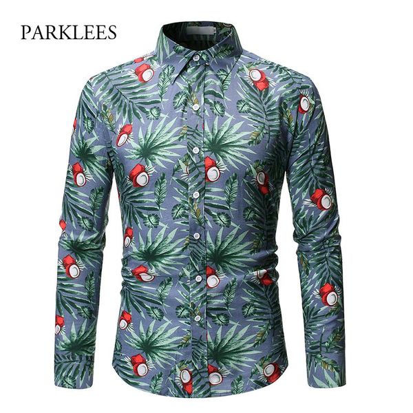 men's casual shirts hawaiian beach coconut print stylish turn-down collar long sleeve shirt men autumn slim fit camisa hombre, White;black
men's casual shirts hawaiian beach coconut print stylish turn-down collar long sleeve shirt men autumn slim fit camisa hombre, White;black
