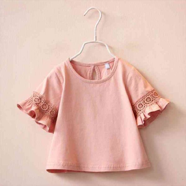 summer baby kids girls clothes pink cotton t shirt short sleeve solid cute fashion lace flared casual, Blue
summer baby kids girls clothes pink cotton t shirt short sleeve solid cute fashion lace flared casual, Blue