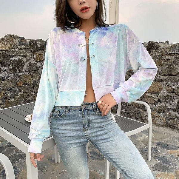 tie dye printed basic jacket coats for women autumn long sleeve turn down collar safty pin up cropped streetwear wdc5829 women's jacket, Black;brown
tie dye printed basic jacket coats for women autumn long sleeve turn down collar safty pin up cropped streetwear wdc5829 women's jacket, Black;brown