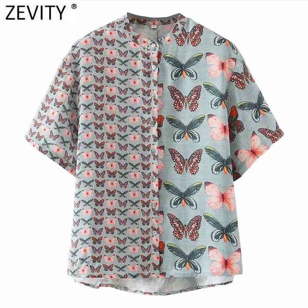 women vintage butterfly patchwork print casual blouse office lady short sleeve summer shirt chic chemise ls9138 210416, White;black
women vintage butterfly patchwork print casual blouse office lady short sleeve summer shirt chic chemise ls9138 210416, White;black