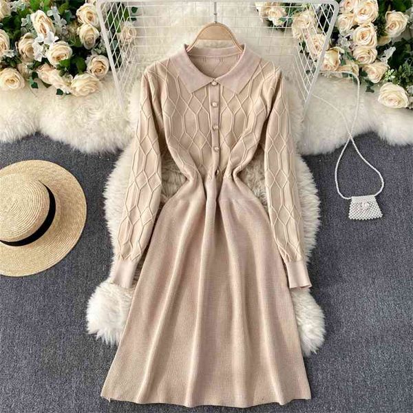 korean simple solid color slim a-line knitted spring sweater dress for women fashion long sleeve harajuku vestidos q953 210527, Black;gray
korean simple solid color slim a-line knitted spring sweater dress for women fashion long sleeve harajuku vestidos q953 210527, Black;gray