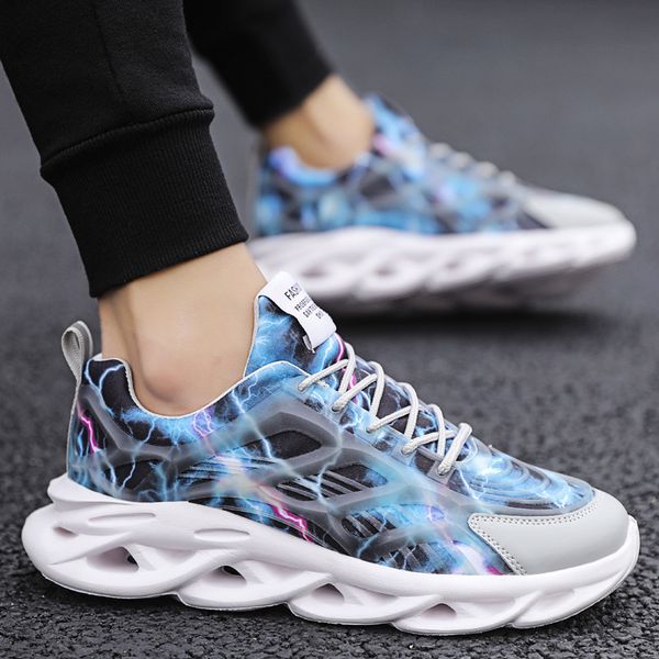 Mens Sport Shoes Hollow Out Rubber Sneakers Mesh Vulcanized Shoes Tenis Masculino Mans Footwear Sapato Comfortable Hiking Shoes, Blue
Mens Sport Shoes Hollow Out Rubber Sneakers Mesh Vulcanized Shoes Tenis Masculino Mans Footwear Sapato Comfortable Hiking Shoes, Blue