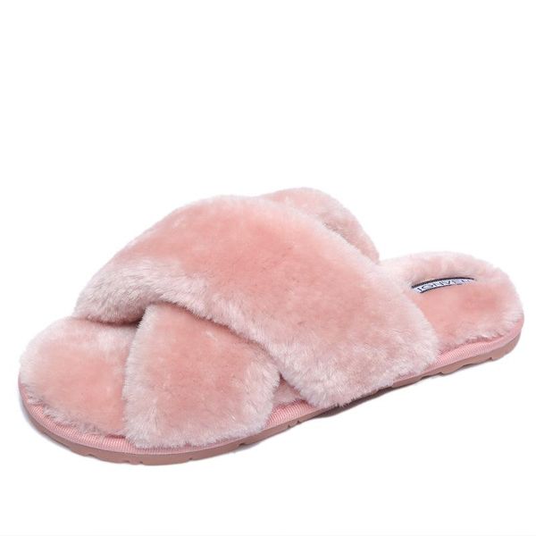 100% natural sheepskin fur slippers fashion female winter women warm indoor soft wool lady home shoes, Black
100% natural sheepskin fur slippers fashion female winter women warm indoor soft wool lady home shoes, Black