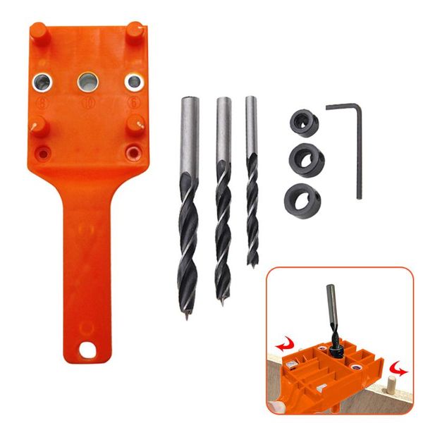 professional hand tool sets woodworking carpentry locator wood doweling jig pocket hole 6/8/10mm drill bit guide puncher for dowel joint
professional hand tool sets woodworking carpentry locator wood doweling jig pocket hole 6/8/10mm drill bit guide puncher for dowel joint