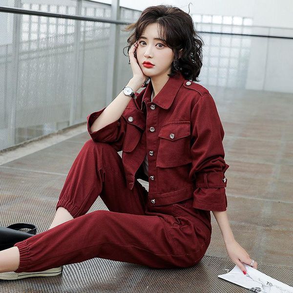 women's two piece pants women 2021 spring autumn denim set jeans suit female long sleeve jacket and lady casual 2 outfits b217, White
women's two piece pants women 2021 spring autumn denim set jeans suit female long sleeve jacket and lady casual 2 outfits b217, White
