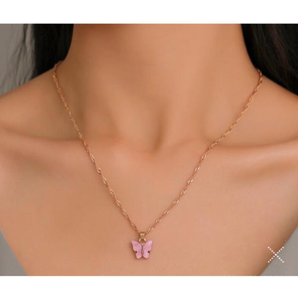 acrylic color butterfly pendant necklace for women design clavicle chain exquisite fashion jewelry gift, Silver
acrylic color butterfly pendant necklace for women design clavicle chain exquisite fashion jewelry gift, Silver