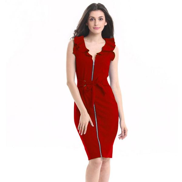 summer dress elegant 2021 ruffles collar sleeveless vintage pencil party evening business women dresses plus size casual, Black;gray
summer dress elegant 2021 ruffles collar sleeveless vintage pencil party evening business women dresses plus size casual, Black;gray