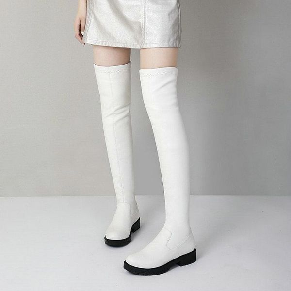 boots sianie tianie winter autumn white brown round toe soft pu stretch overknees women shoes flat heels over the knee thigh, Black
boots sianie tianie winter autumn white brown round toe soft pu stretch overknees women shoes flat heels over the knee thigh, Black