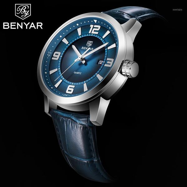 wristwatches 2021 benyar men's watches fashion for men quartz waterproof watch casual sport clock relogio masculino, Slivery;brown
wristwatches 2021 benyar men's watches fashion for men quartz waterproof watch casual sport clock relogio masculino, Slivery;brown