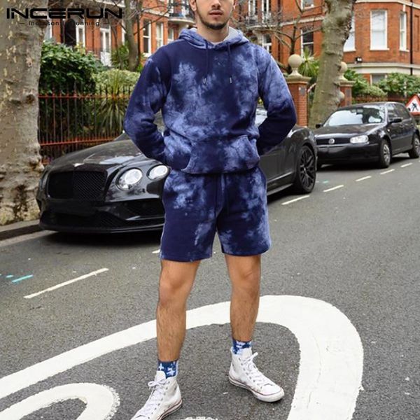 men's tracksuits incerun american style long sleeve shorts men all-match simple casual streetwear tie dye two-piece sets s-5xl, Gray
men's tracksuits incerun american style long sleeve shorts men all-match simple casual streetwear tie dye two-piece sets s-5xl, Gray