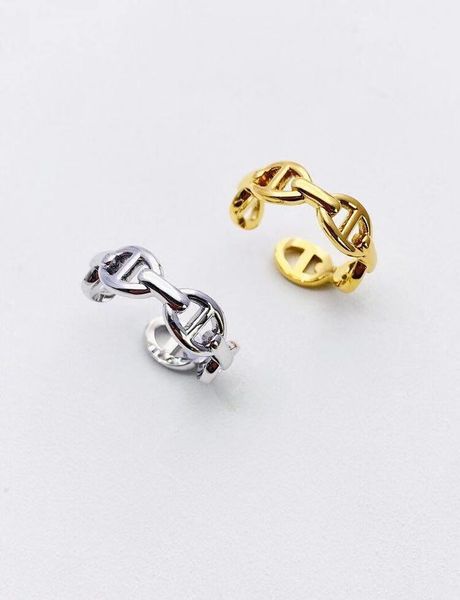 pig nose opening adjustable cool wind copper plated real gold oval chain ring female, Silver
pig nose opening adjustable cool wind copper plated real gold oval chain ring female, Silver