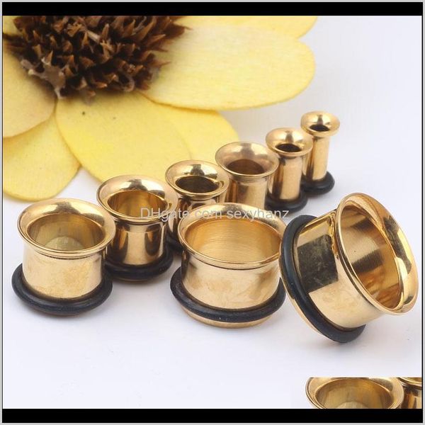 & tunnels drop delivery 2021 gold single flare with o ring plugs body piercing jewelry for man woman ear gauges frkl1, Silver
& tunnels drop delivery 2021 gold single flare with o ring plugs body piercing jewelry for man woman ear gauges frkl1, Silver
