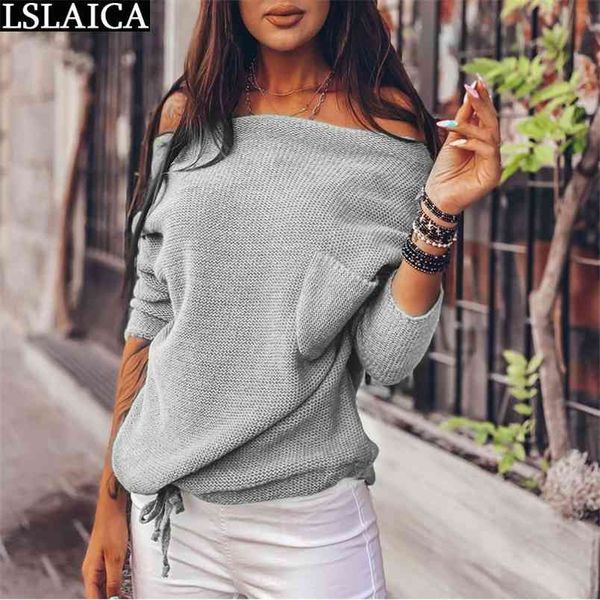 fashion pocket woman sweaters solid long sleeve slash neck female casual loose pullovers knitted sweater mujer ropa 210515, White;black
fashion pocket woman sweaters solid long sleeve slash neck female casual loose pullovers knitted sweater mujer ropa 210515, White;black