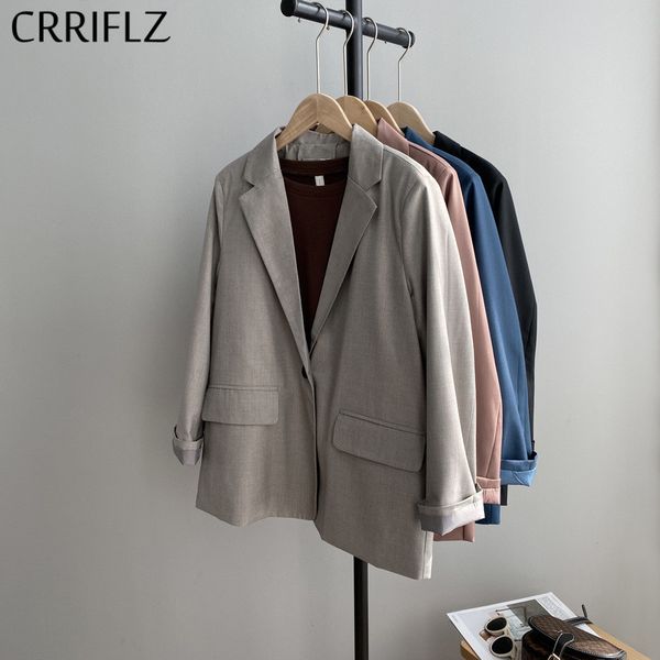 solid casual single breasted blazer coat women long sleeve pocket simple suits jackets office lady crriflz 210520, White;black
solid casual single breasted blazer coat women long sleeve pocket simple suits jackets office lady crriflz 210520, White;black