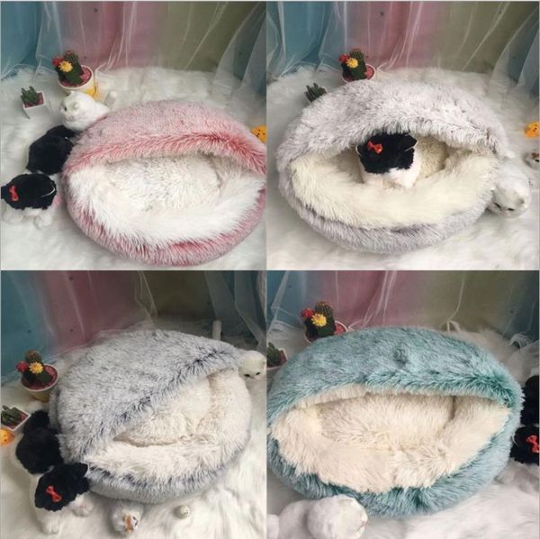 style pet dog cat bed round plush warm house semi-enclosed nest for deep sleep comfort in winter soft cats beds & furniture
style pet dog cat bed round plush warm house semi-enclosed nest for deep sleep comfort in winter soft cats beds & furniture