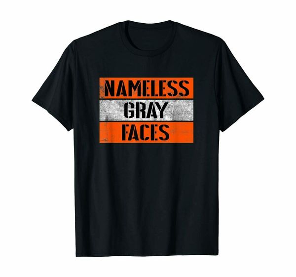 nameless gray faces t-shirt, White;black 
nameless gray faces t-shirt, White;black