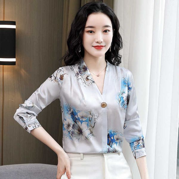 korean women silk shirt blouses woman satin floral blouse shirts long sleeve print plus size 210604, White
korean women silk shirt blouses woman satin floral blouse shirts long sleeve print plus size 210604, White