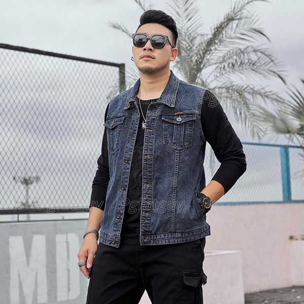 men's vests big size 7xl 8xl denim vest arrival fashion loose outerwear men casual sleeveless jacket fat jeans coat, Black;white
men's vests big size 7xl 8xl denim vest arrival fashion loose outerwear men casual sleeveless jacket fat jeans coat, Black;white