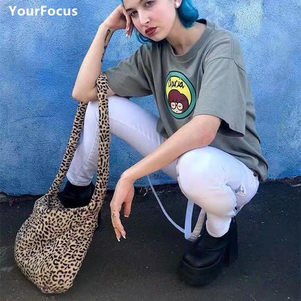 shopping bags vintage harajuku gothic bag hairy faux fur leopard crossbody women and men
shopping bags vintage harajuku gothic bag hairy faux fur leopard crossbody women and men