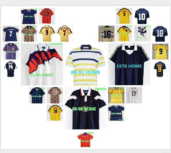 1988 1991 1992 1993 scotland retro soccer jersey 88 93 mccoist bowman mcleish mcinally mo johnston vintage classic football shirt, Black
1988 1991 1992 1993 scotland retro soccer jersey 88 93 mccoist bowman mcleish mcinally mo johnston vintage classic football shirt, Black